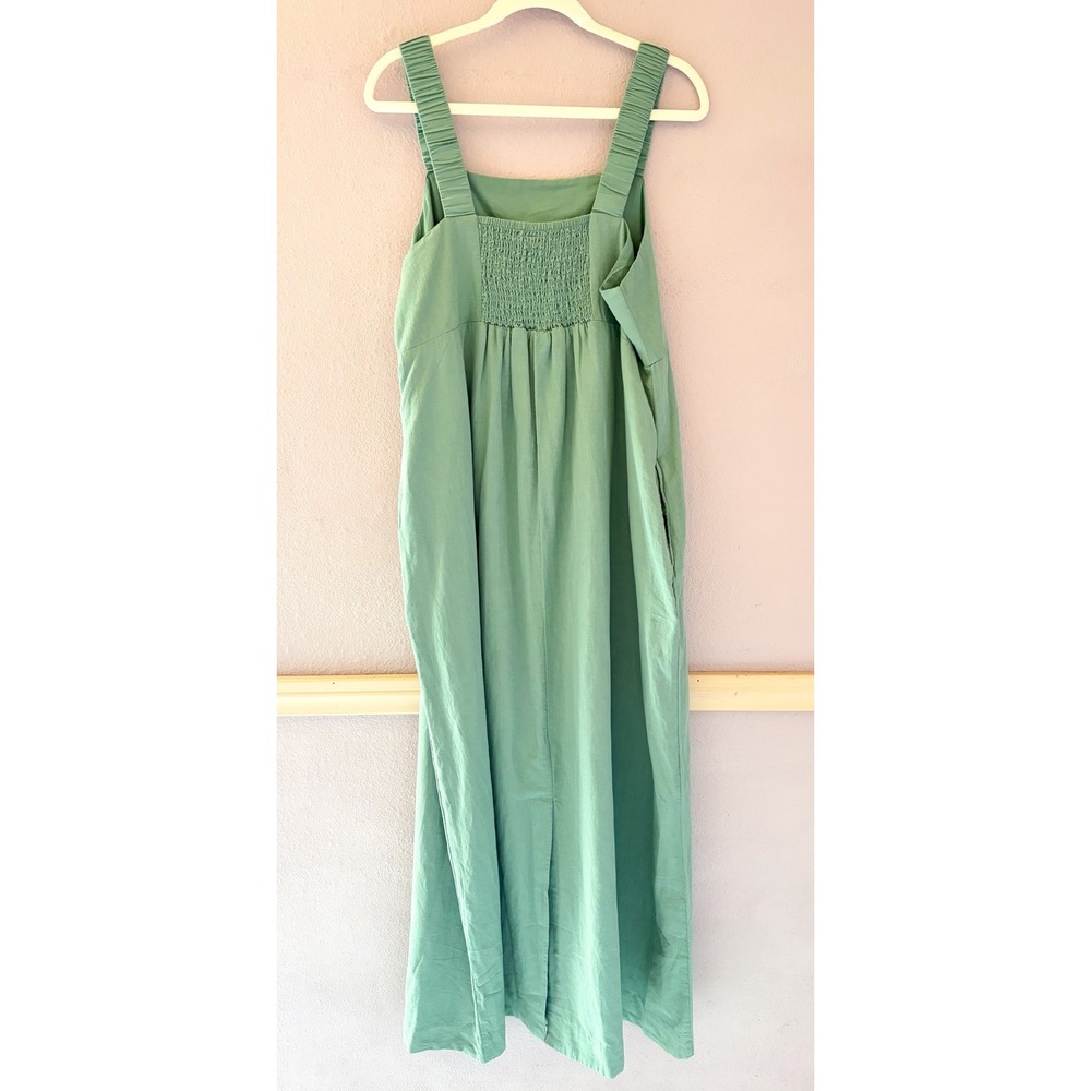 Pact Organic Cotton Linen Blend Maxi Sundress Seafoam Green XXL NWT - Picture 5 of 5